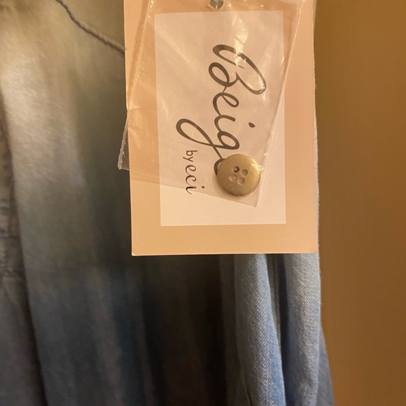 NWT. Color Block Denim  dress by Beige by eci  size xl - Picture 5 of 5